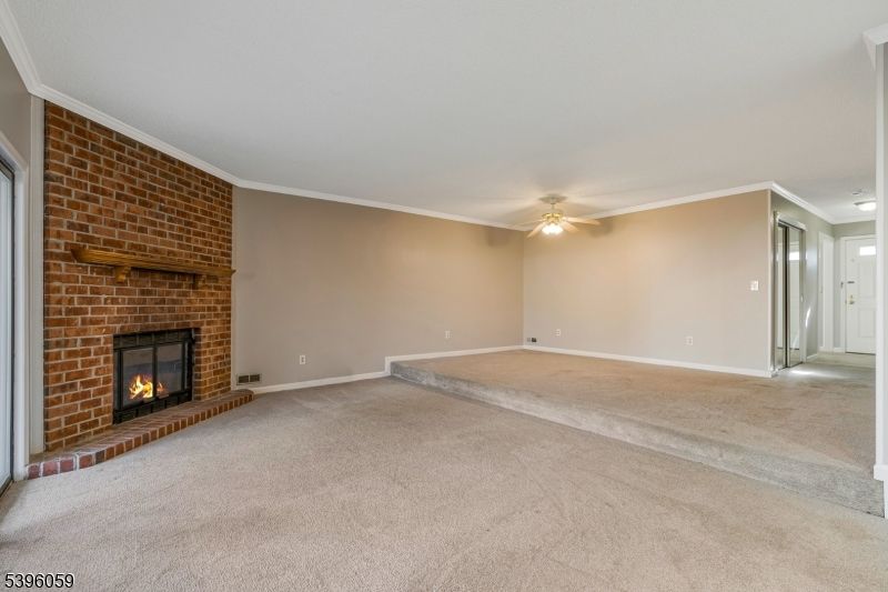 Empty room, Fireplace, Interior, Stone Walls