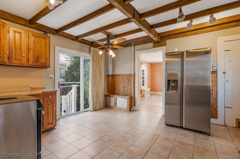 Interior, Kitchen, Stainless Steel Appliances, Wooden Beams