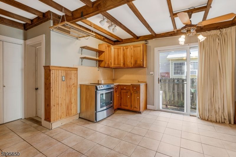 Interior, Kitchen, Stainless Steel Appliances, Wooden Beams