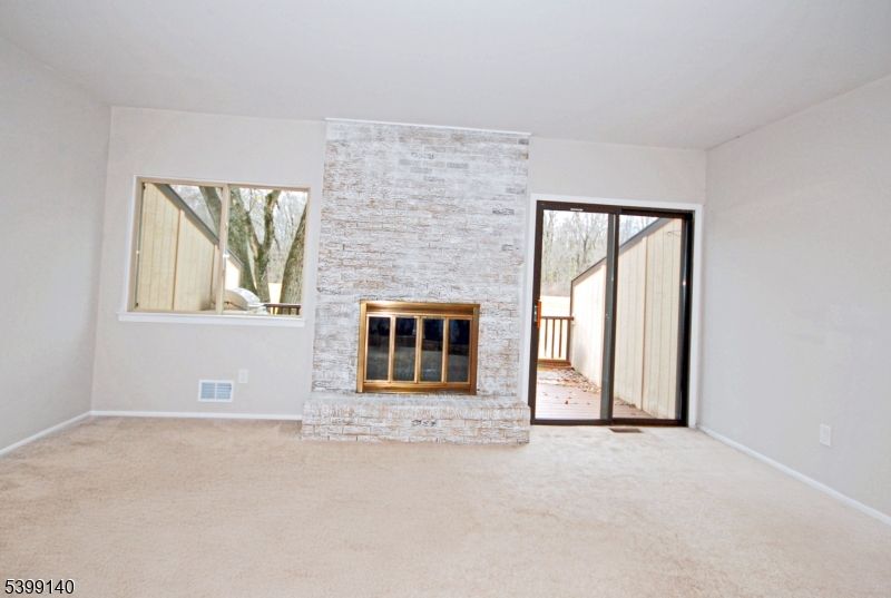 Empty room, Fireplace, Interior