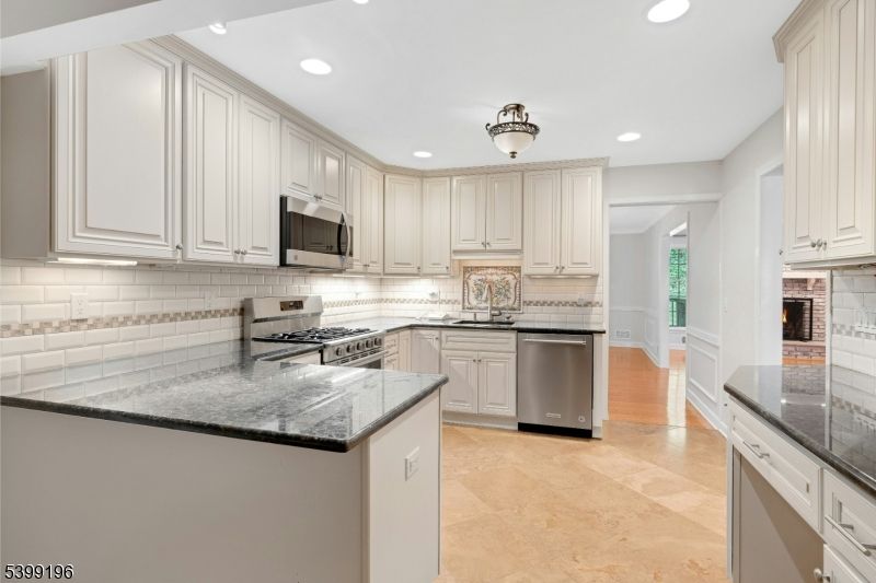 Interior, Kitchen, Recessed Lighting, Stainless Steel Appliances