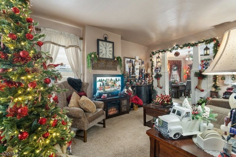 Dining room, Fireplace, Interior, Living room