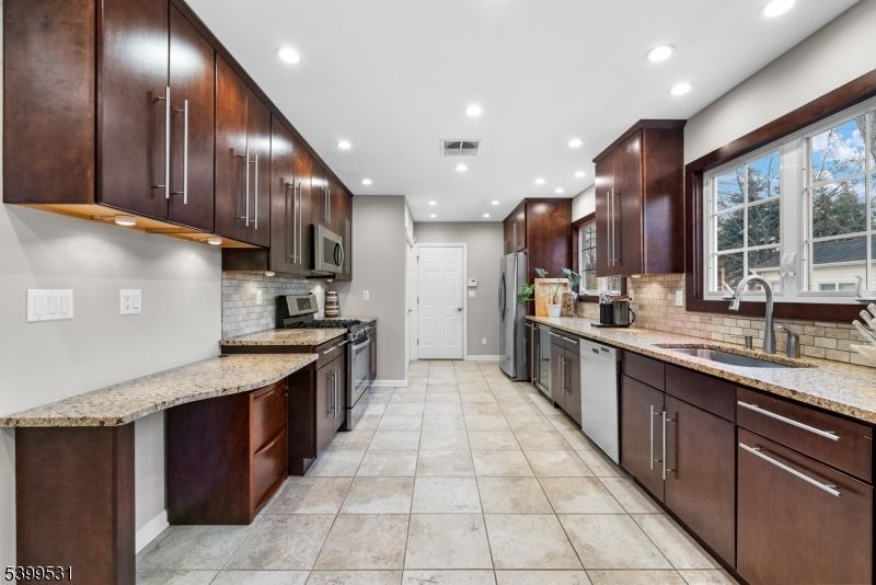 Interior, Kitchen, Recessed Lighting, Stainless Steel Appliances