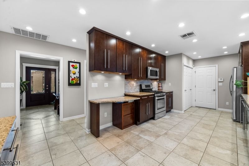Interior, Kitchen, Recessed Lighting, Stainless Steel Appliances