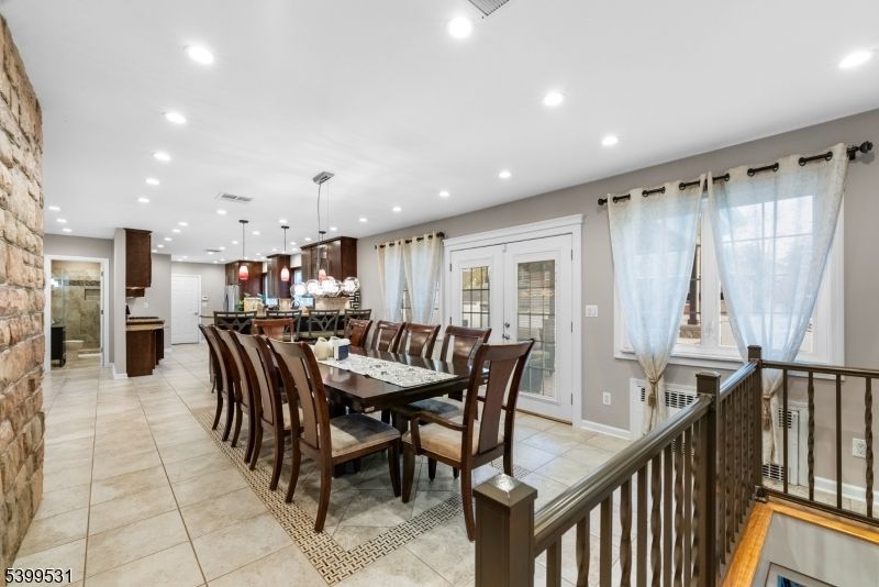 Dining room, Interior, Kitchen, Pendant Lights, Recessed Lighting