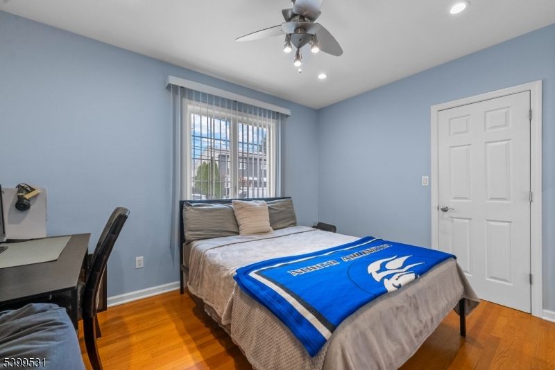 Bedroom, Home Office, Interior, Recessed Lighting, Wood Texture Flooring