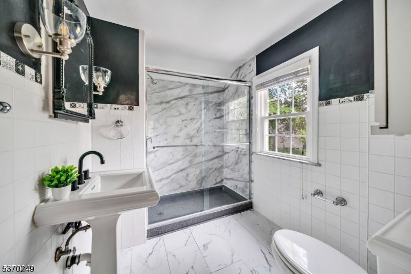 Bathroom, Glass Shower, Interior, Marble, Marble Walls