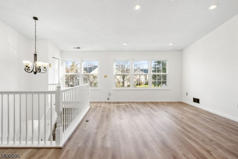Chandelier, Interior, Recessed Lighting, Wood Texture Flooring