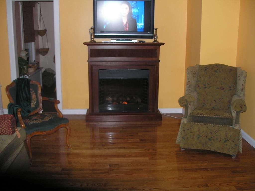 Fireplace, Interior, Wood Texture Flooring