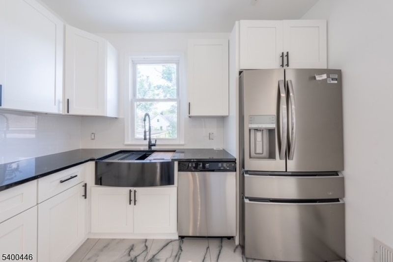 Interior, Kitchen, Marble, Stainless Steel Appliances