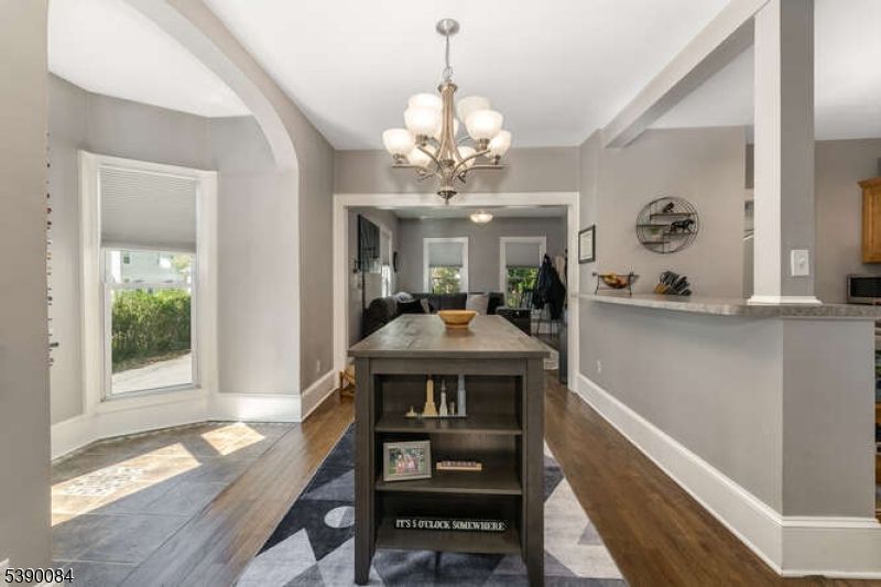 Chandelier, Interior, Wood Texture Flooring