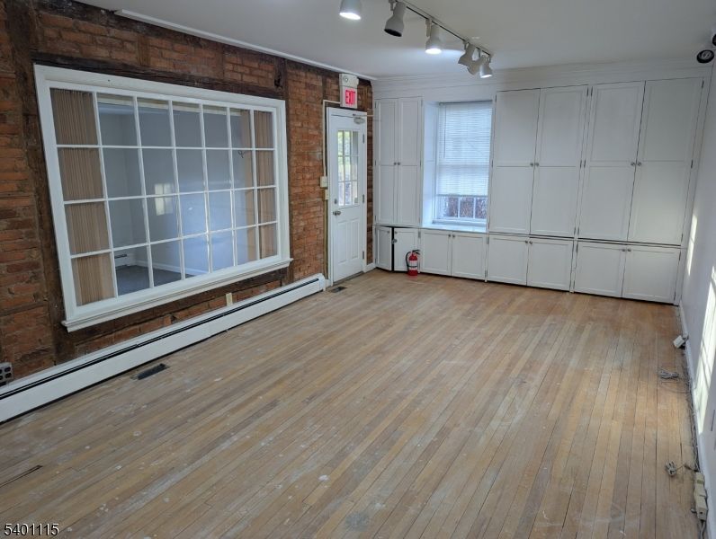 Empty room, Interior, Stone Walls, Wood Texture Flooring