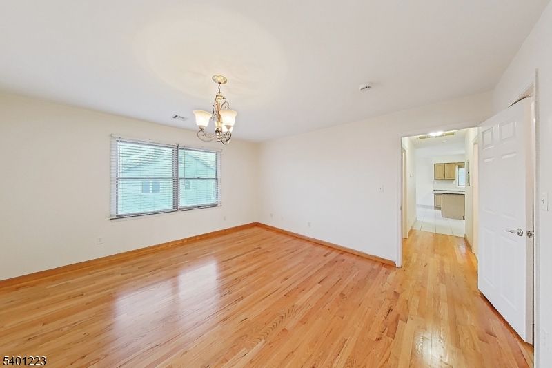 Chandelier, Empty room, Interior, Wood Texture Flooring