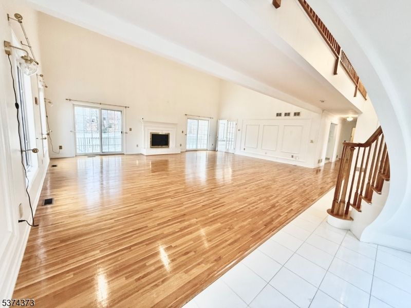 Empty room, Fireplace, Interior, Wood Texture Flooring