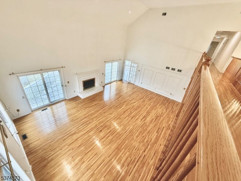 Empty room, Fireplace, Interior, Wood Texture Flooring