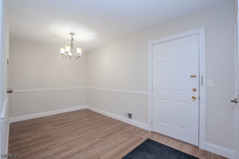 Chandelier, Empty room, Interior, Wood Texture Flooring