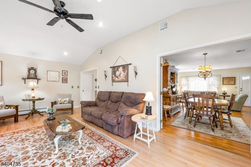 Chandelier, Dining room, Interior, Living room, Recessed Lighting, Wood Texture Flooring