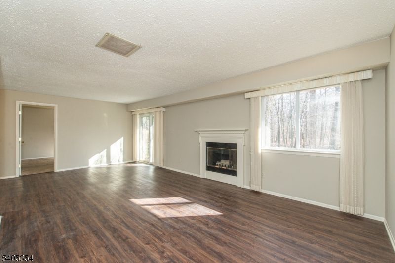 Empty room, Fireplace, Interior, Wood Texture Flooring