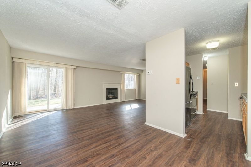 Empty room, Fireplace, Interior, Wood Texture Flooring