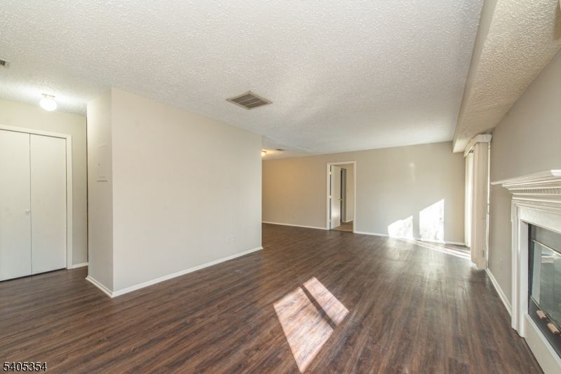 Empty room, Fireplace, Interior, Wood Texture Flooring