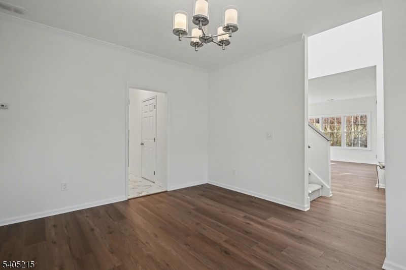 Chandelier, Empty room, Interior, Wood Texture Flooring