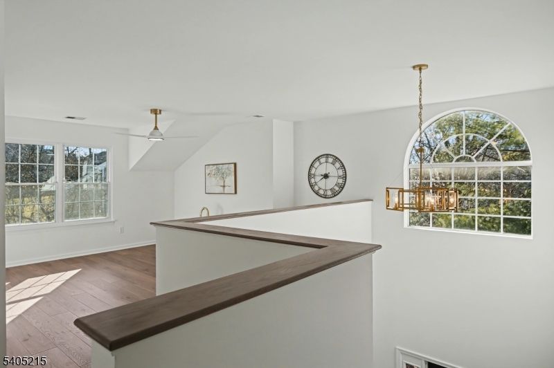 Chandelier, Empty room, Interior, Pendant Lights, Wood Texture Flooring