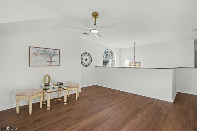 Chandelier, Home Office, Interior, Wood Texture Flooring