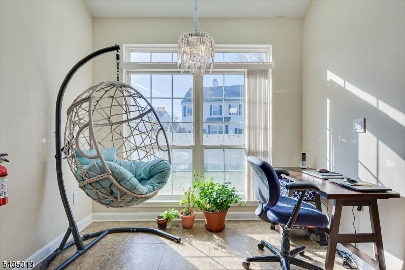 Chandelier, Home Office, Interior