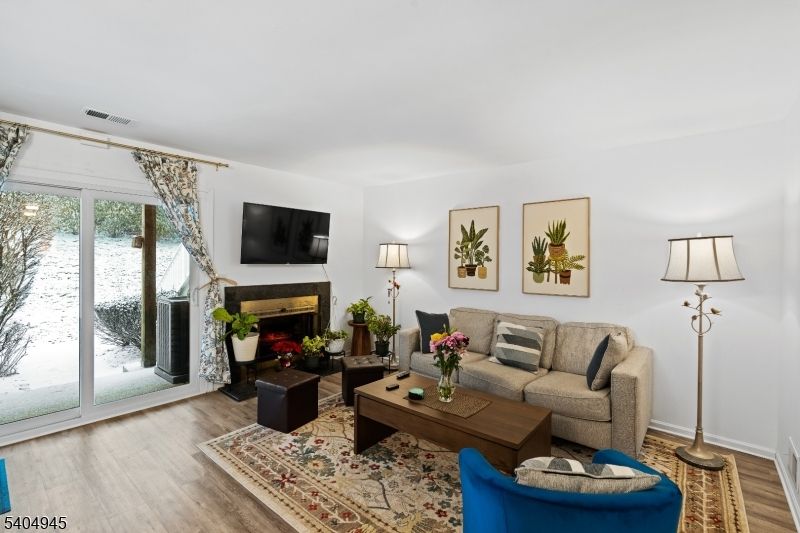 Fireplace, Interior, Living room, Wood Texture Flooring