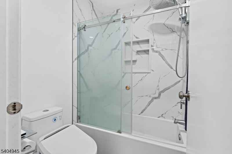 Bathroom, Glass Shower, Interior, Marble Walls