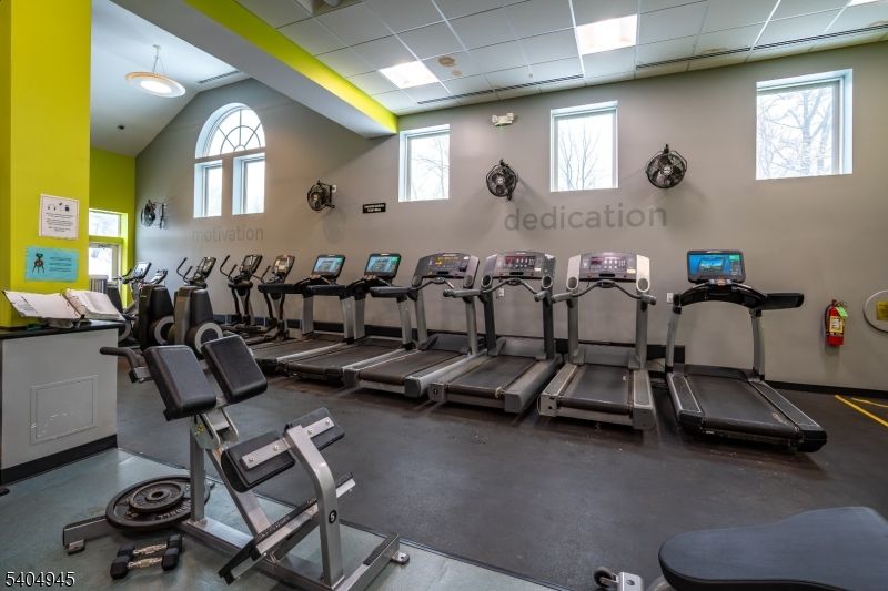 Fitness Equipment, Gym, Interior, Recessed Lighting