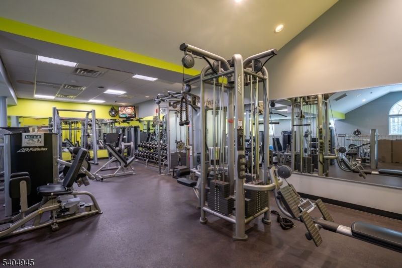 Fitness Equipment, Gym, Interior, Recessed Lighting