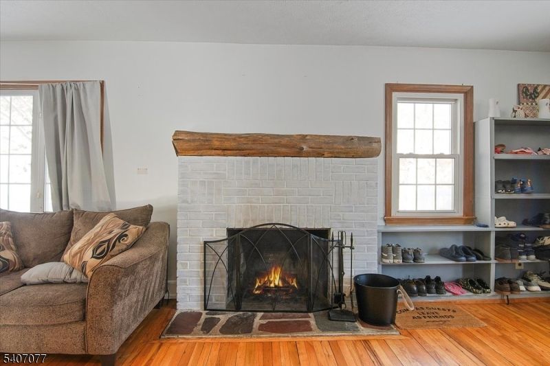 Fireplace, Interior, Wood Texture Flooring