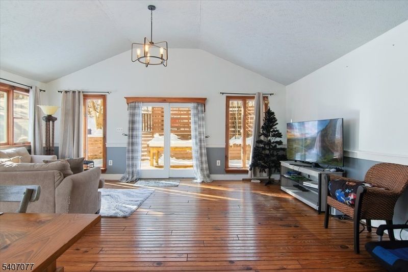 Chandelier, Interior, Living room, Pendant Lights, Wood Texture Flooring