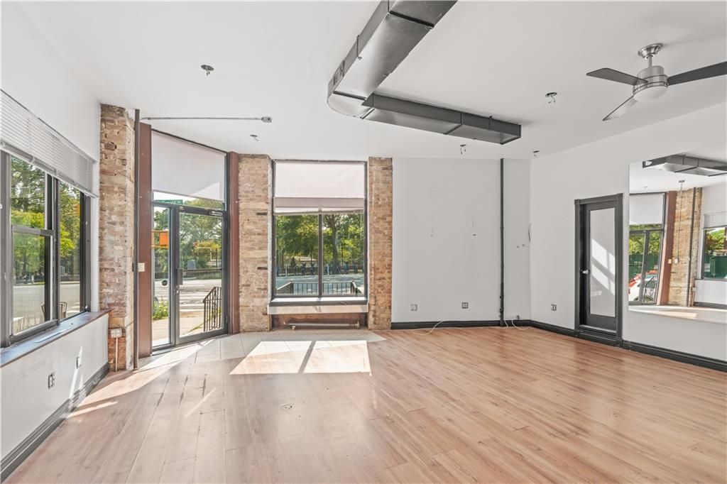 Empty room, Interior, Stone Walls, Wood Texture Flooring