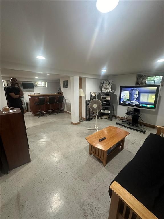 Interior, Living room, Recessed Lighting