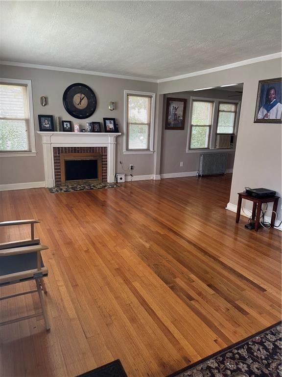 Fireplace, Interior, Wood Texture Flooring