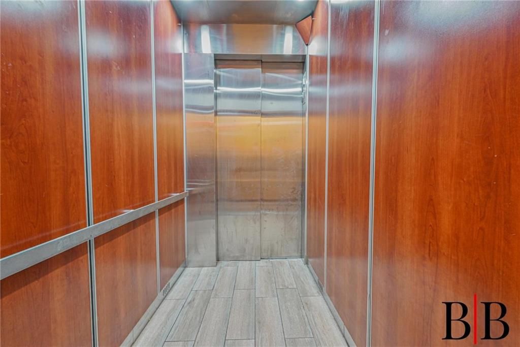 Elevator, Interior, Wood Texture Flooring, Wooden Walls
