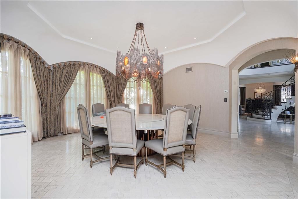 Chandelier, Dining room, Interior, Recessed Lighting