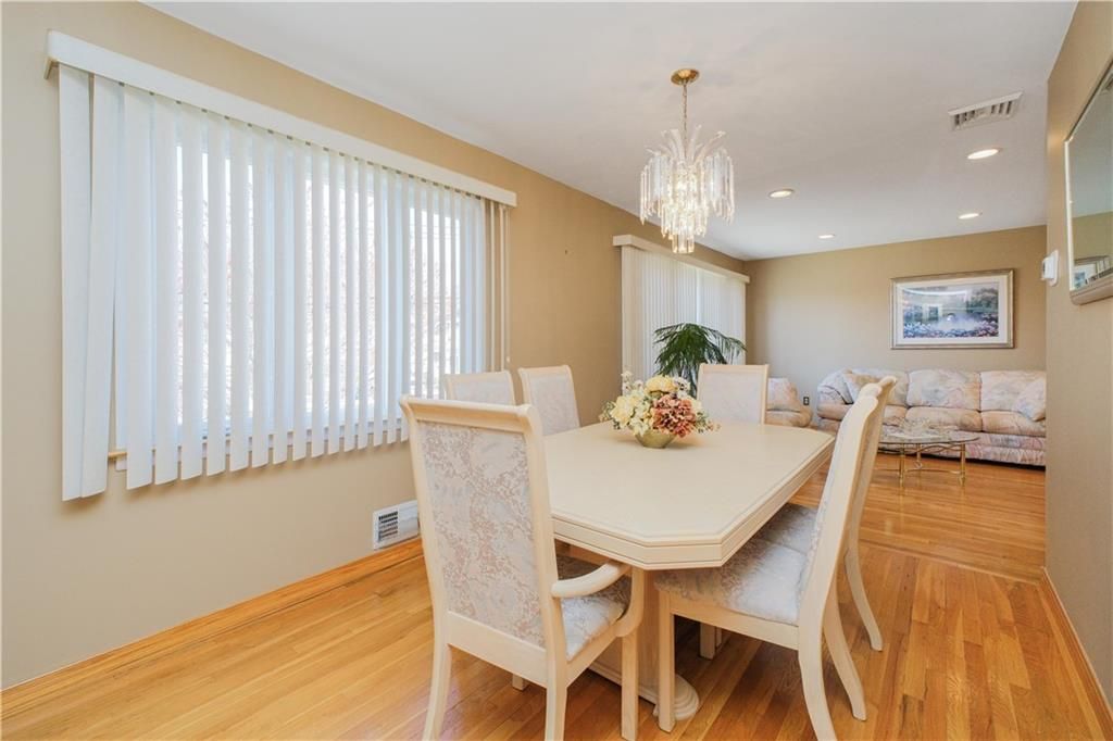 Chandelier, Dining room, Interior, Living room, Recessed Lighting, Wood Texture Flooring