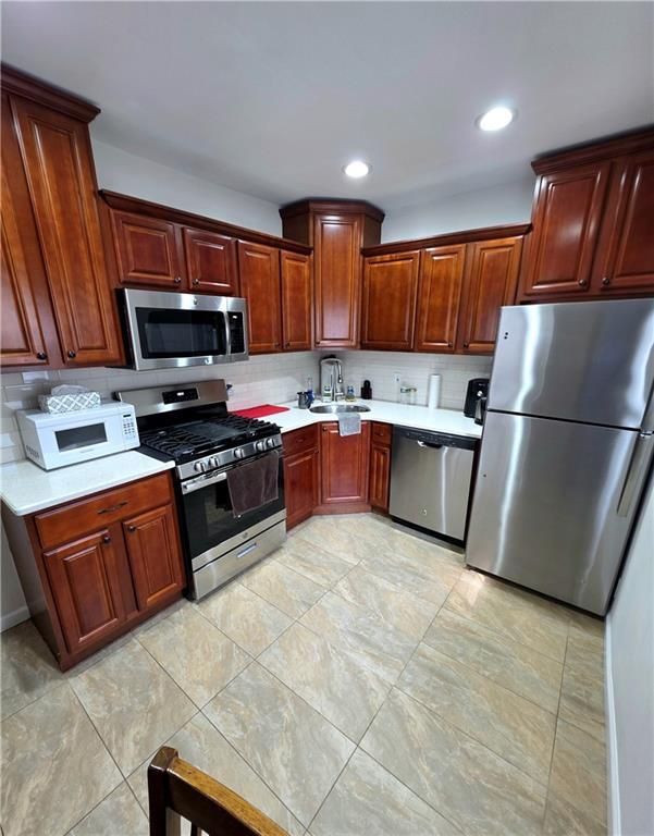 Interior, Kitchen, Recessed Lighting, Stainless Steel Appliances