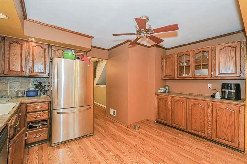 Interior, Kitchen, Wood Texture Flooring
