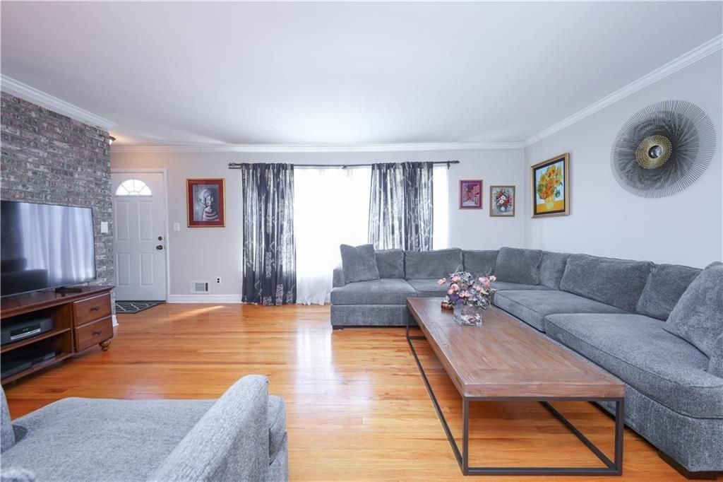 Interior, Living room, Stone Walls, Wood Texture Flooring