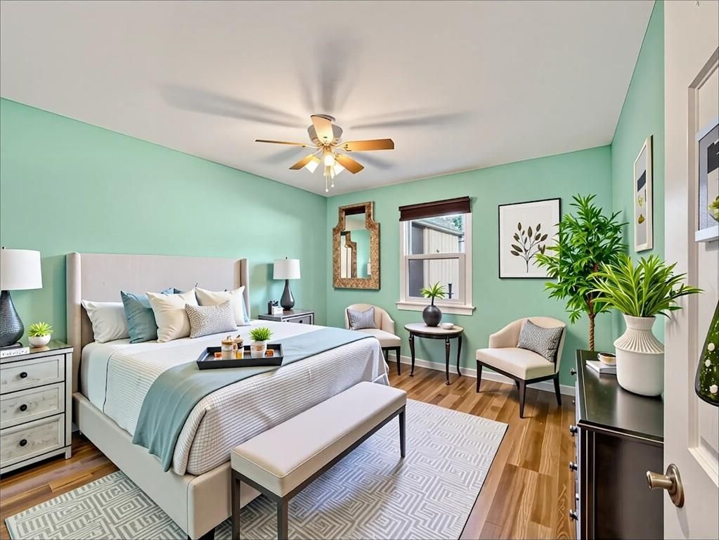 Bedroom, Interior, Wood Texture Flooring