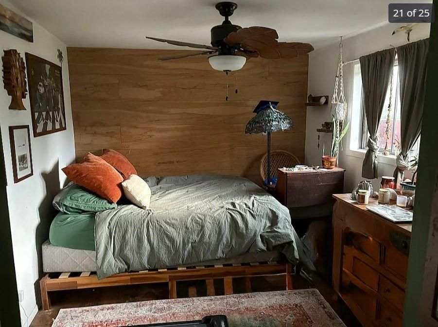 Bedroom, Interior, Wooden Walls