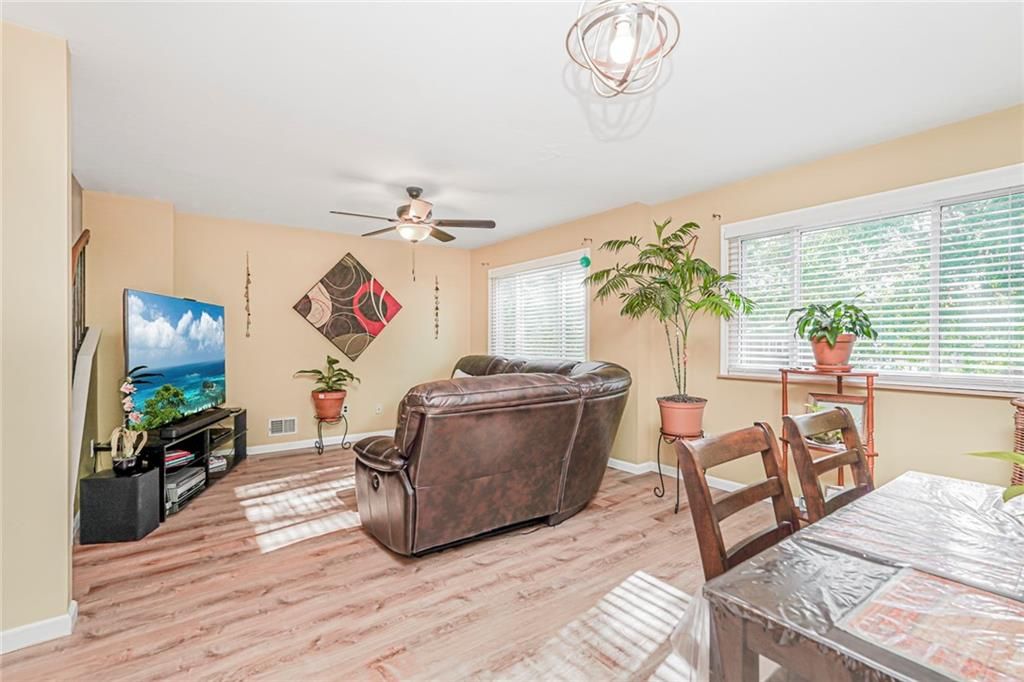 Dining room, Interior, Wood Texture Flooring