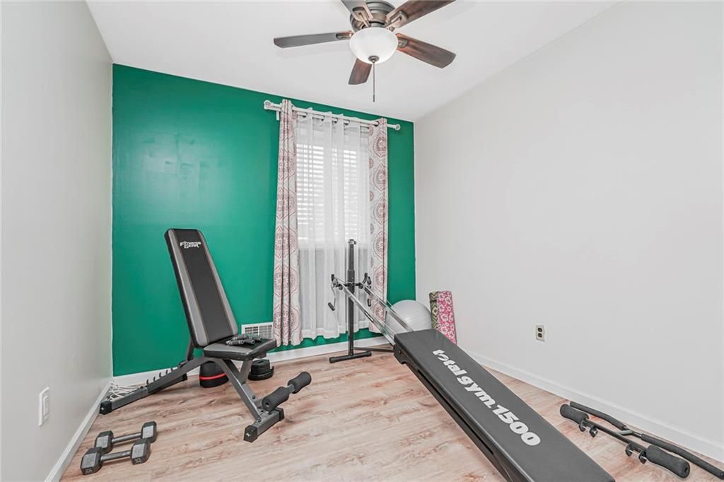 Fitness Equipment, Interior, Wood Texture Flooring