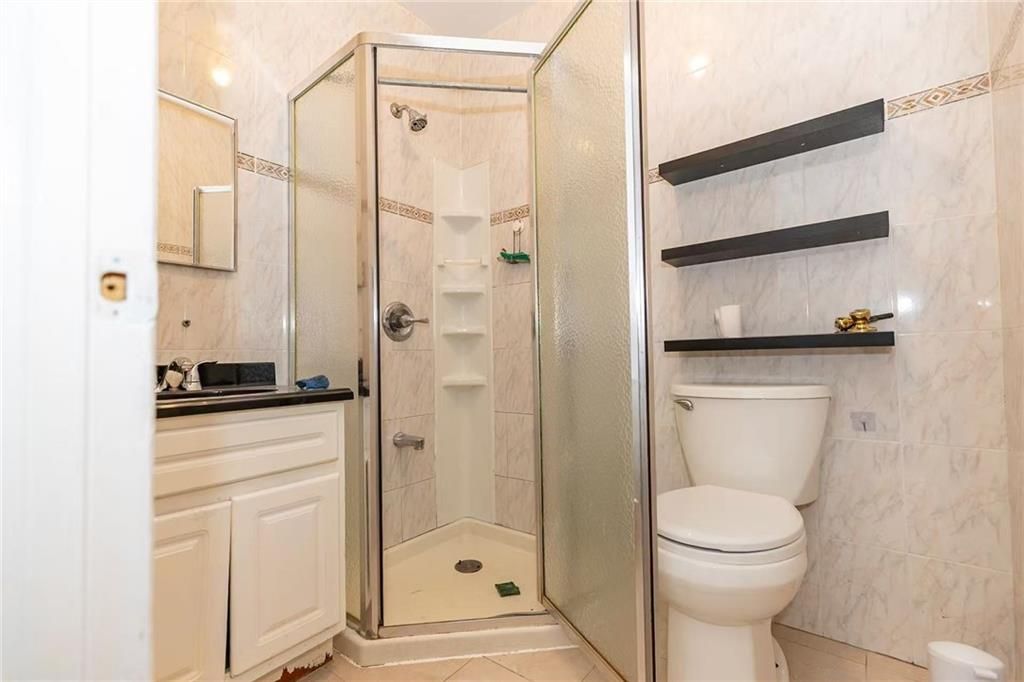 Bathroom, Glass Shower, Interior, Marble Walls