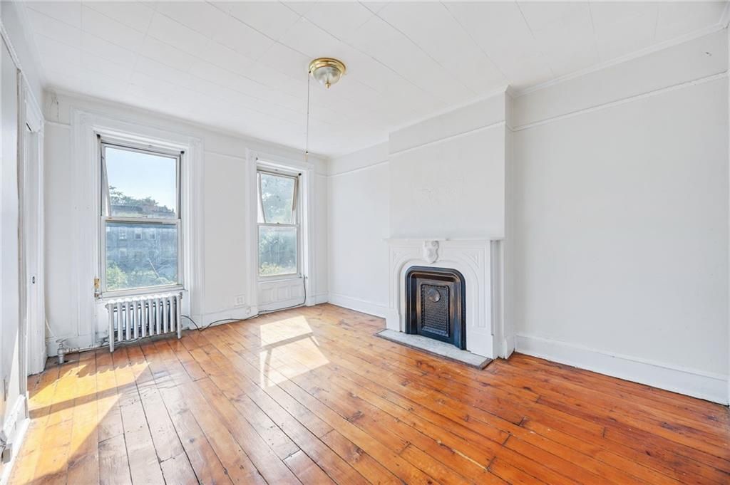 Empty room, Fireplace, Interior, Wood Texture Flooring