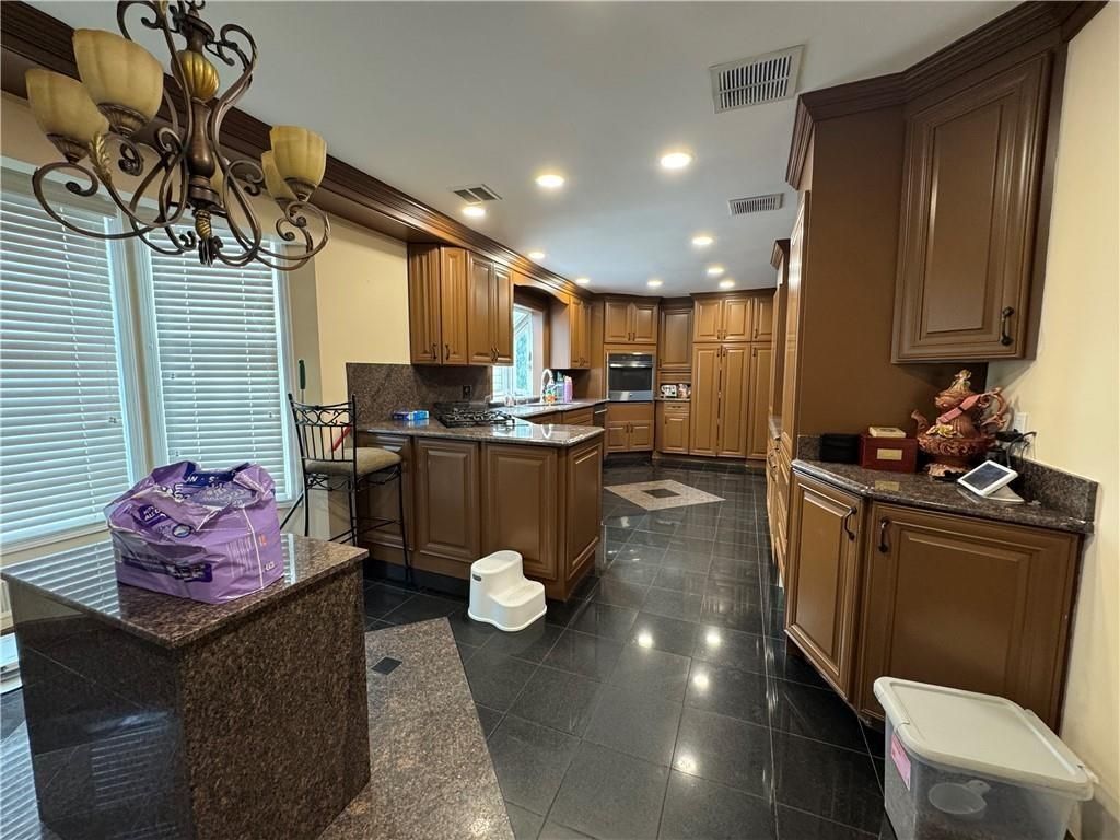 Chandelier, Interior, Kitchen, Recessed Lighting